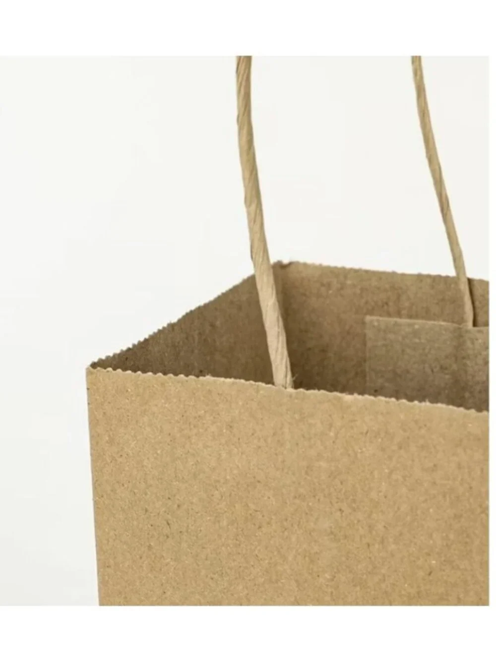 100pcs Small Kraft Paper Gift Bags Handles 5.25x3.25x8.25" Brown Party Crafts - Picture 4 of 7